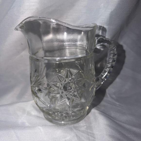 Other - Vintage Anchor Hocking Star of David Glass Pitcher